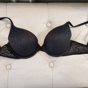 Black Lepard Print Lace VS Bra
